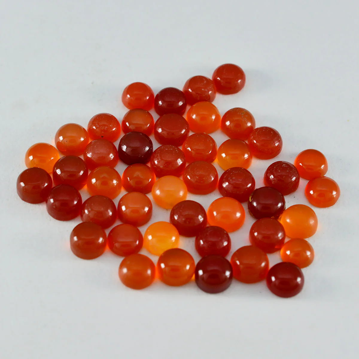 Red Onyx 10PC Tiny 5x5 MM Round Cabochon Red Pure semi Precious Loose Gems - Image 4