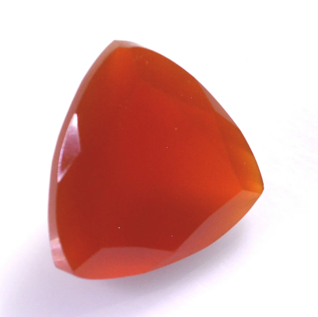Red Onyx 1PC Chunky 14x14 MM Triangle Faceted Red Genuine Semi Precious Loose Gems - Image 3