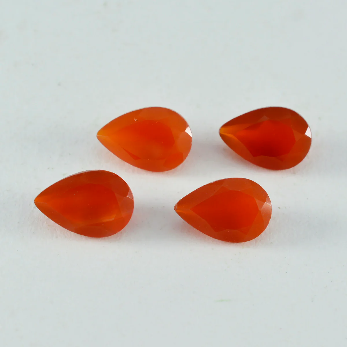 Red Onyx 1PC Large 10x14 MM Pear Faceted Red Fine Semi Precious Gems - Image 3