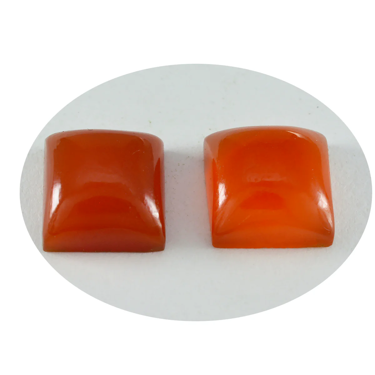 Red Onyx 1PC Large 11x11 MM Square Cabochon Red Sparkling semi Precious Gems - Image 2