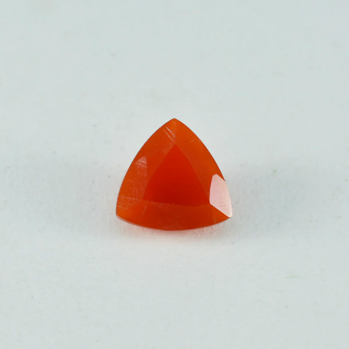 Red Onyx 1PC Large 11x11 MM Triangle Faceted Red Fine Semi Precious Loose Gemstone