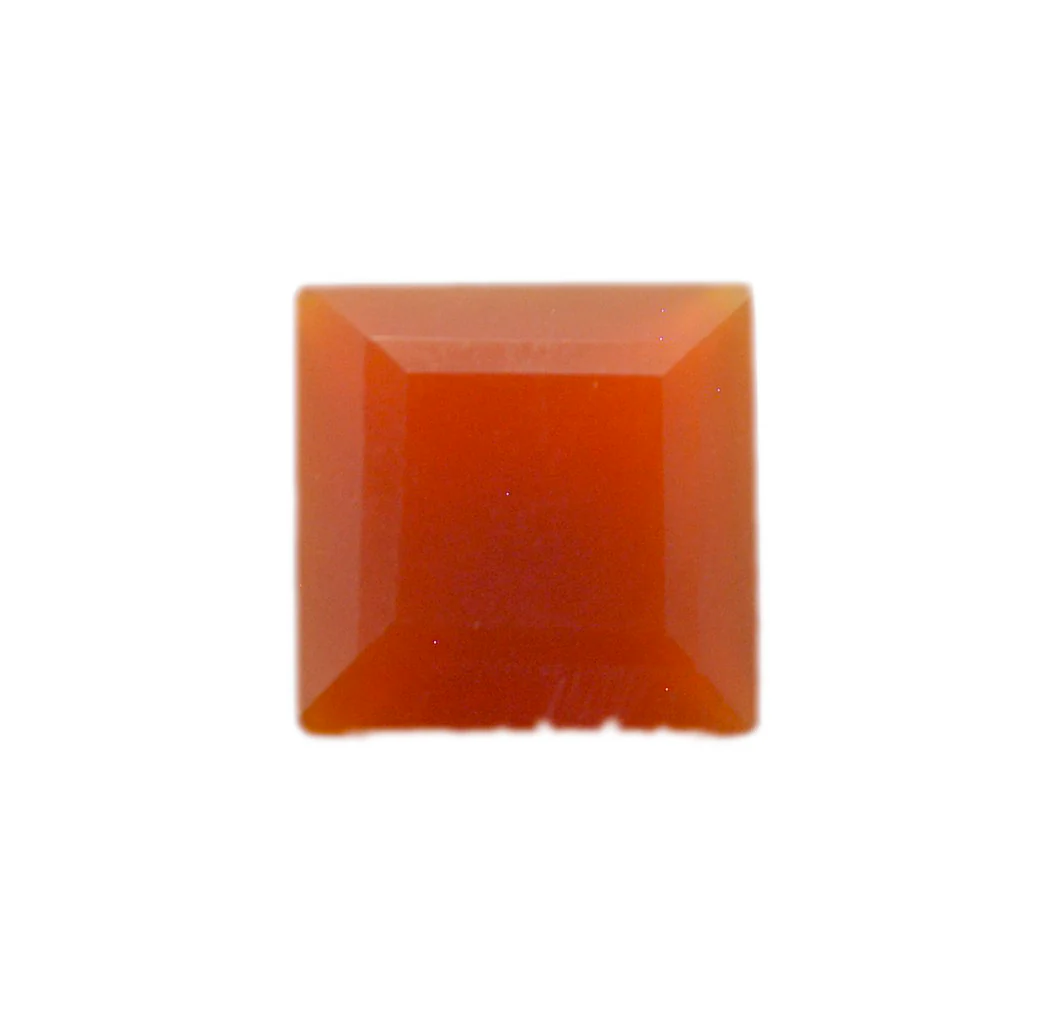 Red Onyx 1PC Large 12x12 MM Square Faceted Red High-Quality Semi Precious Loose Gemstones - Image 2