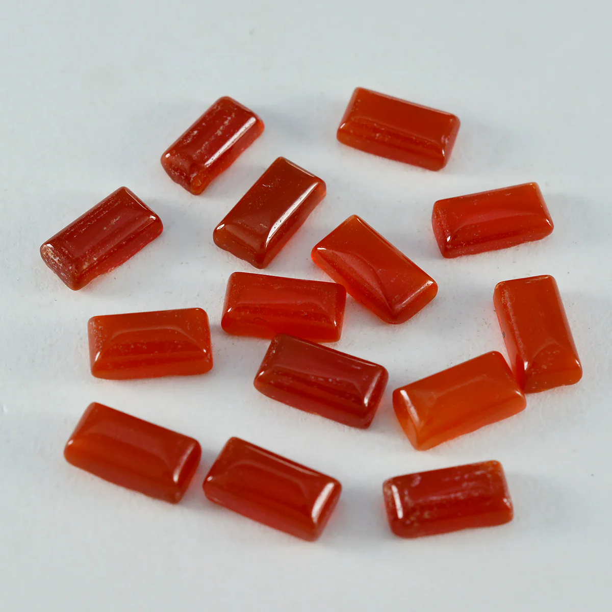 Red Onyx 1PC Large 8x16 MM Baguette Cabochon Red Splendid semi Precious Gems - Image 2