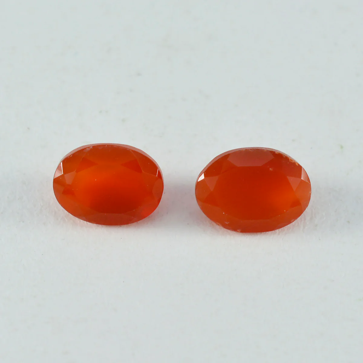 Red Onyx 1PC Medium 7x10 MM Oval Faceted Red Shine Semi Precious Loose Gems