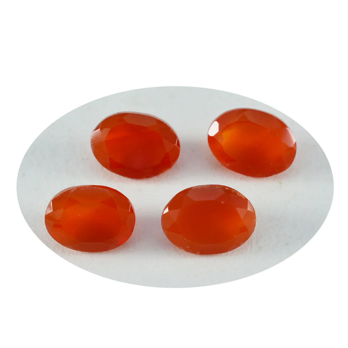 Red Onyx 1PC Medium 7x10 MM Oval Faceted Red Shine Semi Precious Loose Gems - Image 2