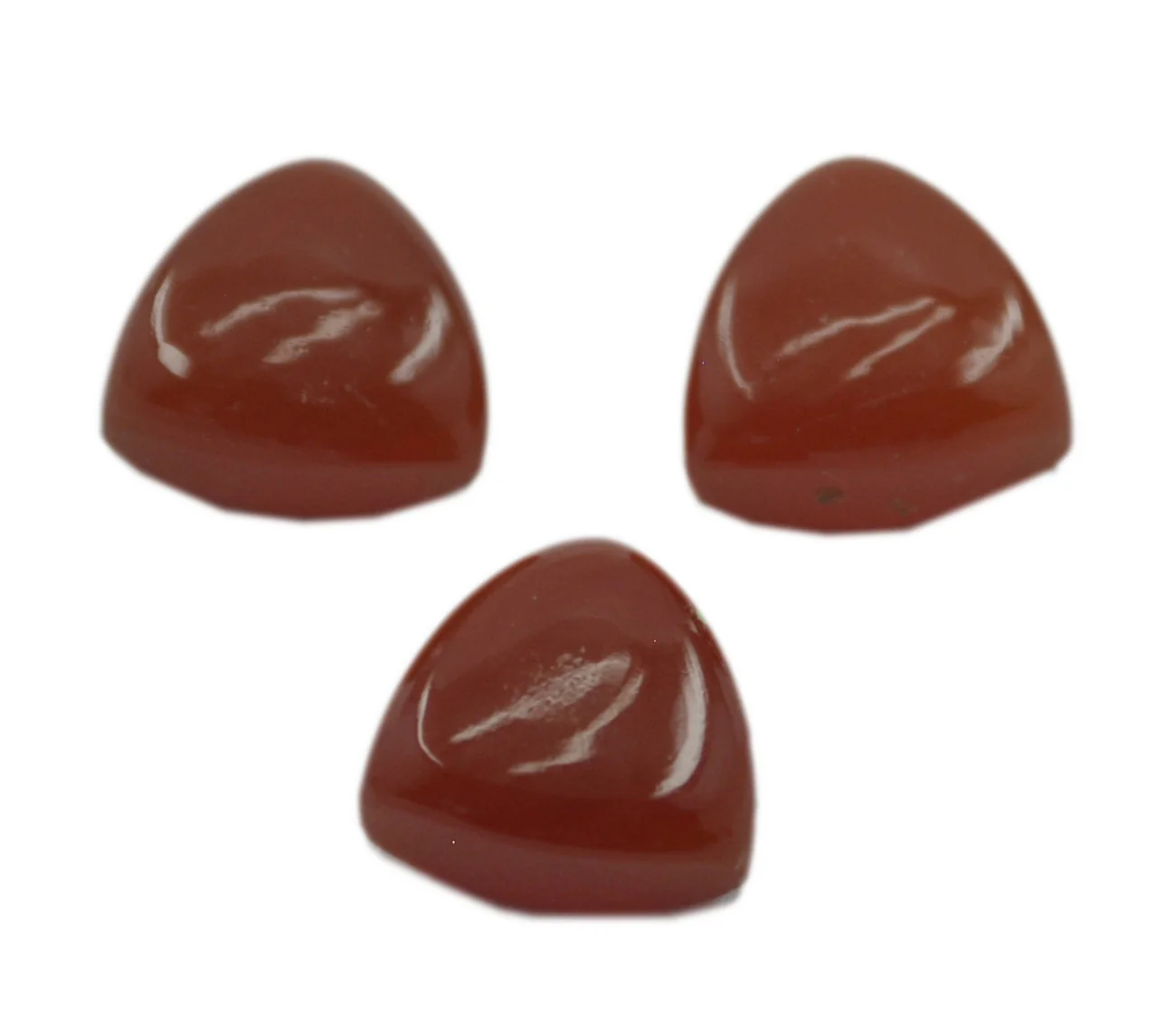 Red Onyx 1PC Medium 9x9 MM Triangle Cabochon Red High-Quality semi Precious Loose Gems - Image 3