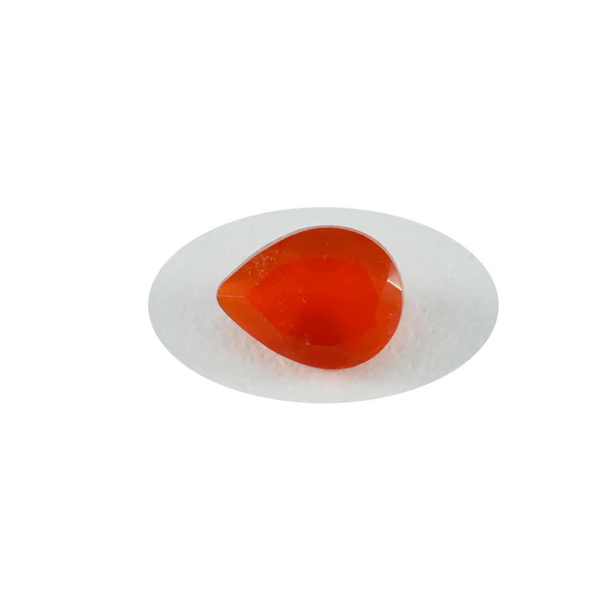 Red Onyx 1PC Small 6x8 MM Pear Faceted Red Fiery Semi Precious Gems - Image 2