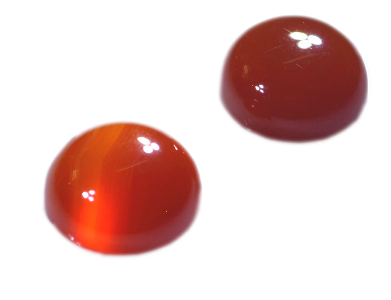 Red Onyx 1PC Small 8x8 MM Round Cabochon Red Sparkling semi Precious Semi Precious Gemstone - Image 3