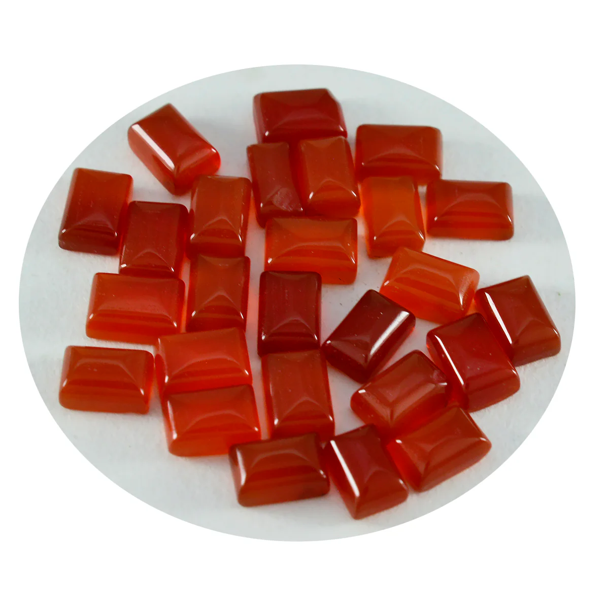 Red Onyx 1PC Tiny 5x7 MM Emerald Cabochon Red Splendid semi Precious Semi Precious Gemstone