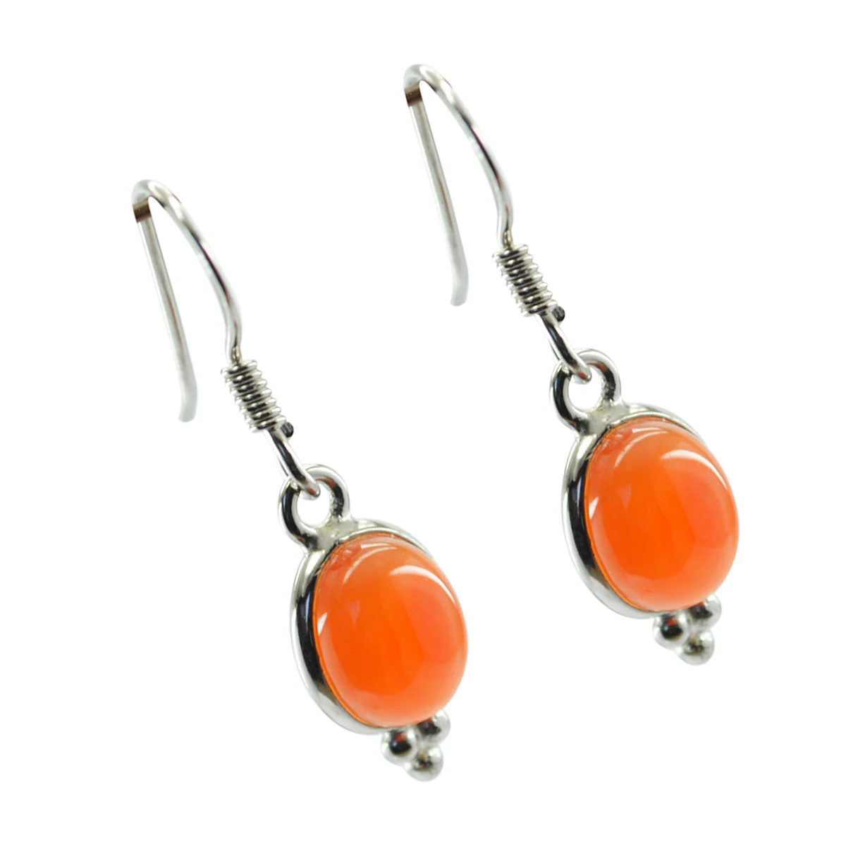 Red Onyx Russian Bella multiple Dangle Red Sterling Silver Earring - Image 3