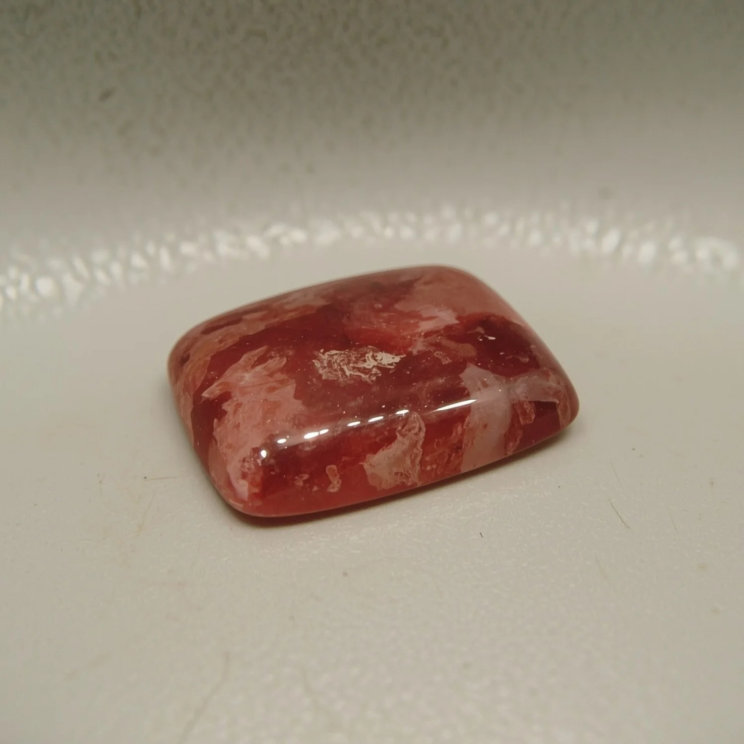 Red Strawberry Quartz 10PC Tiny 3x5 MM Emerald Cabochon Red Pure semi Precious Loose Gems - Image 2