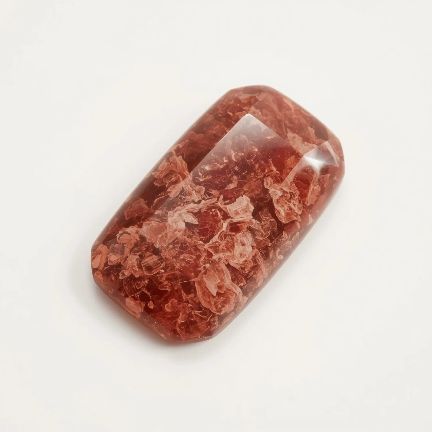 Red Strawberry Quartz 10PC Tiny 3x6 MM Baguette Cabochon Red Luster semi Precious Loose Gems - Image 2
