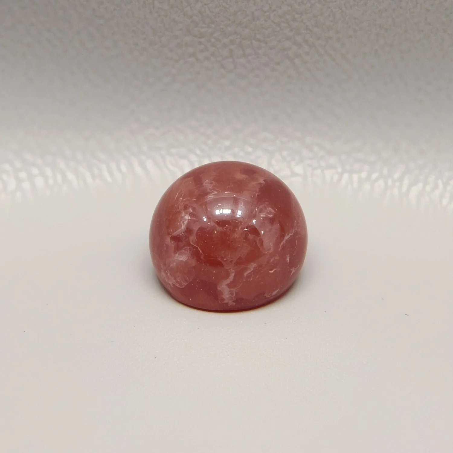 Red Strawberry Quartz 10PC Tiny 5x5 MM Round Cabochon Red Fine semi Precious Semi Precious Gemstone - Image 2