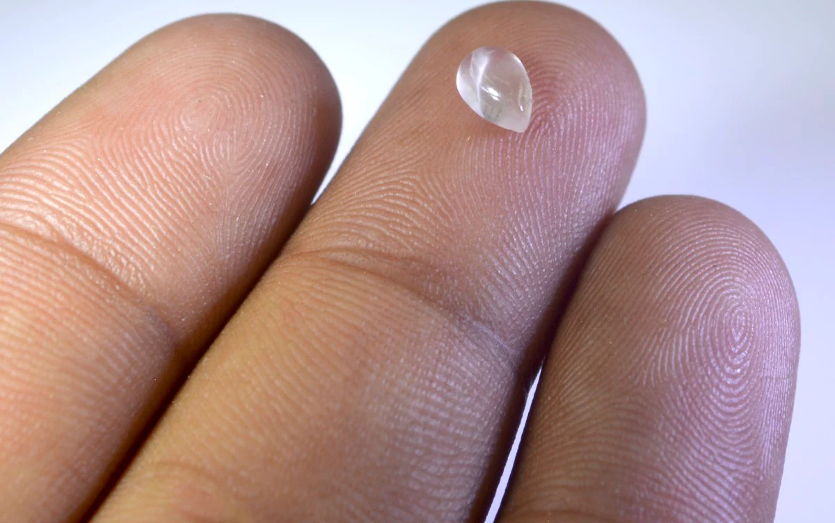 Rose Quartz 10PC Tiny 3x5 MM Pear Cabochon Pink Lustrous semi Precious Loose Gemstone - Image 3