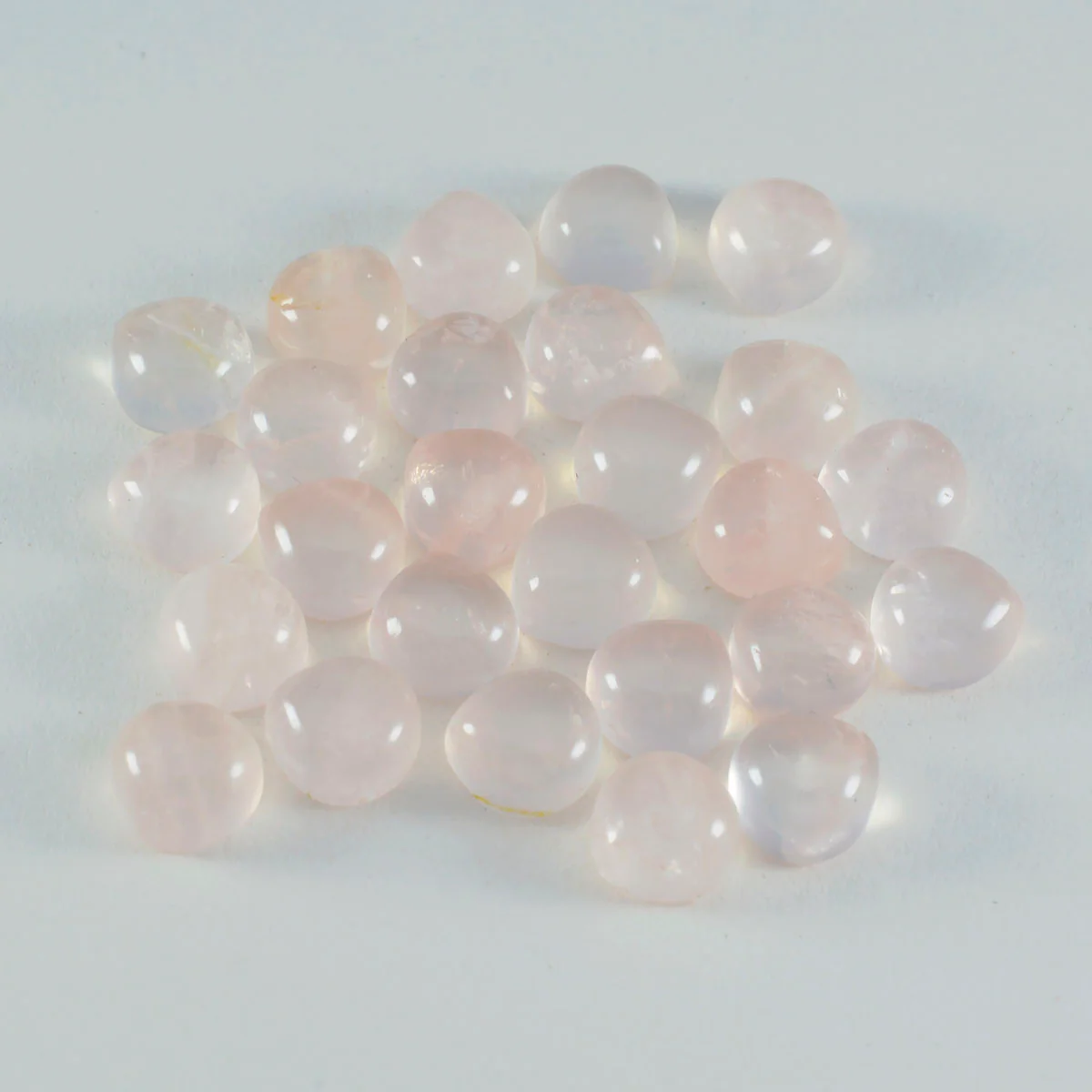 Rose Quartz 1PC Large 10x10 MM Heart Cabochon Pink High-Quality semi Precious Loose Gems - Image 3