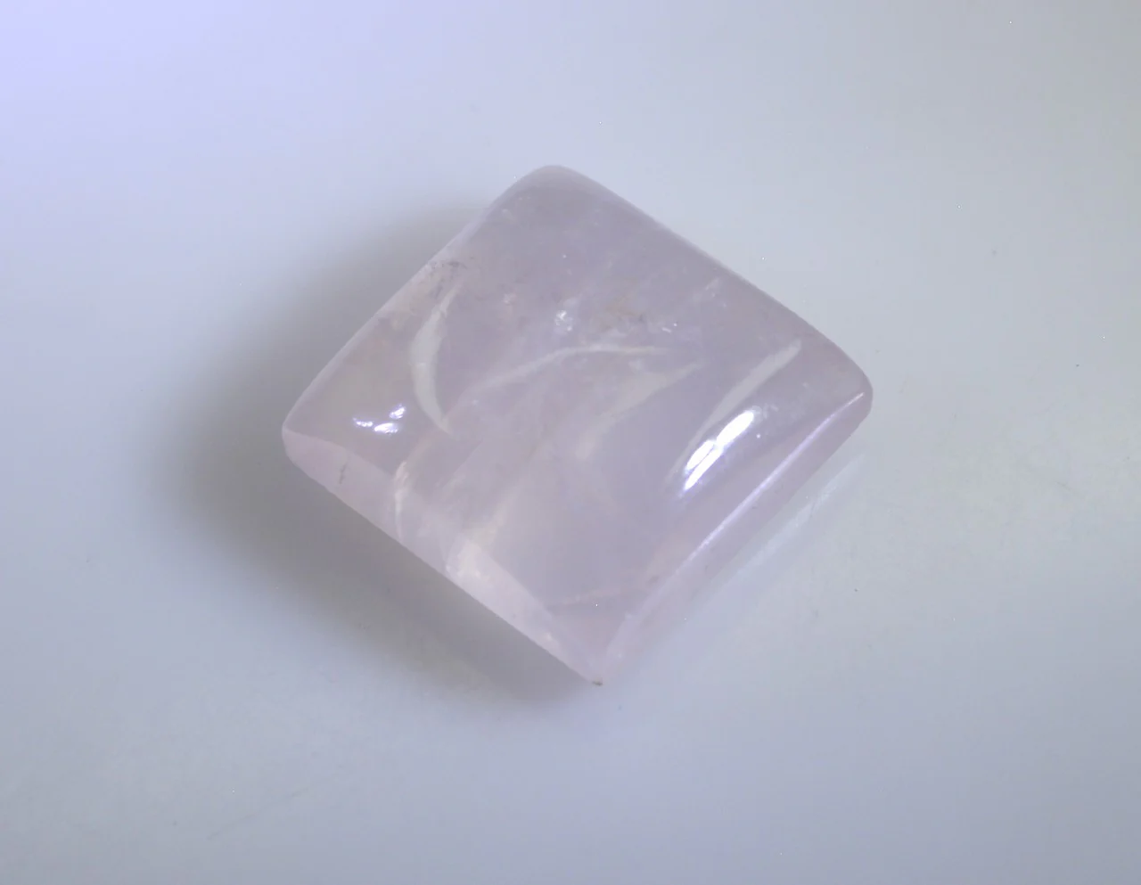 Rose Quartz 1PC Large 10x10 MM Square Cabochon Pink Luster semi Precious Precious Gemstone - Image 3