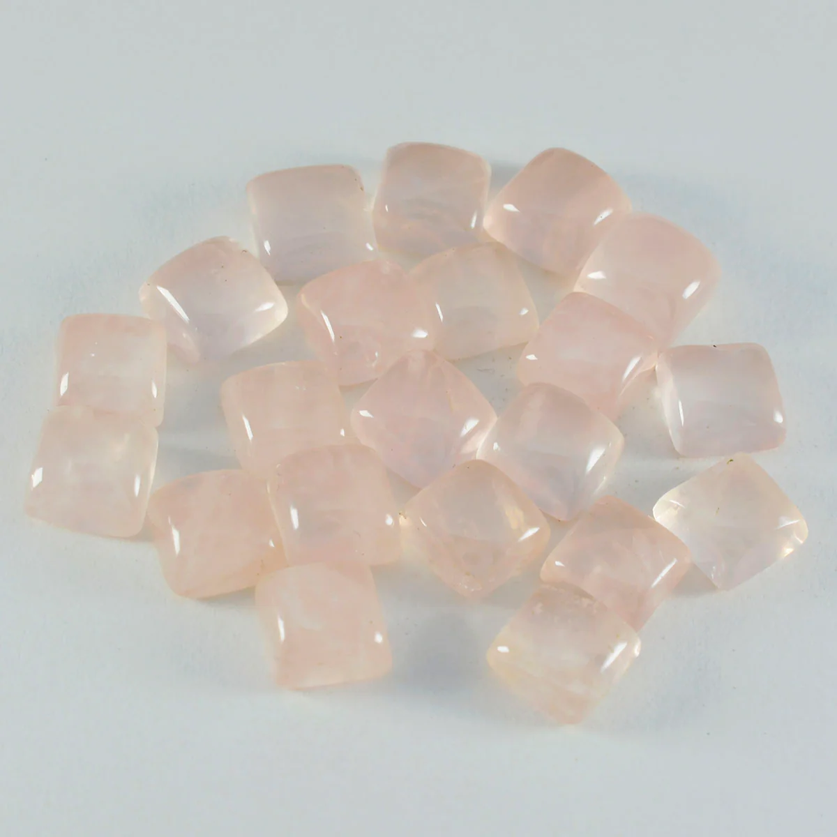 Rose Quartz 1PC Large 10x10 MM Square Cabochon Pink Luster semi Precious Precious Gemstone - Image 4
