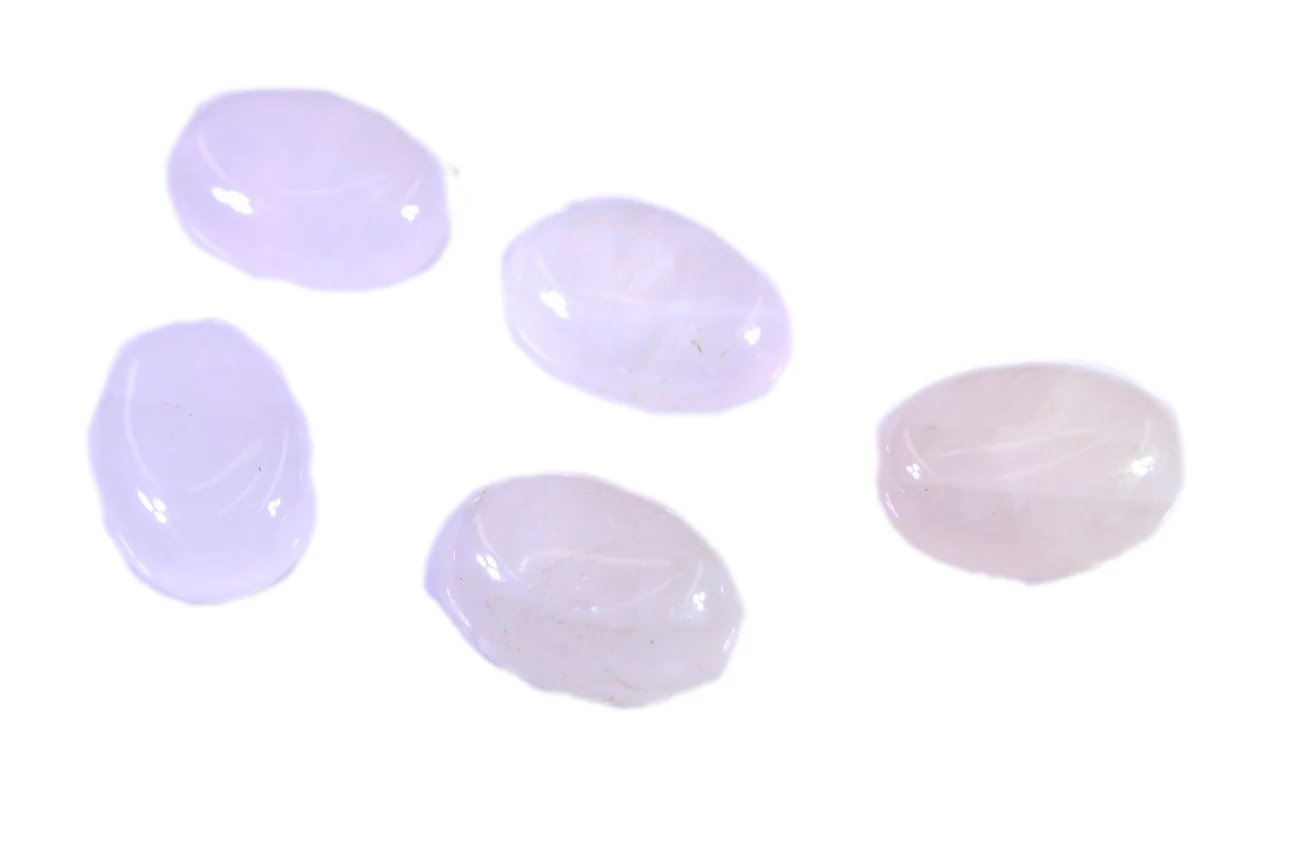 Rose Quartz 1PC Large 10x12 MM Oval Cabochon Pink Genuine semi Precious Loose Gems - Image 3