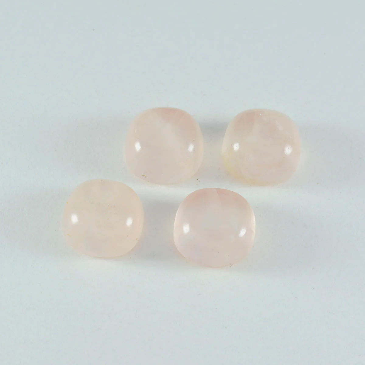 Rose Quartz 1PC Large 11x11 MM Cushion Cabochon Pink Brilliant semi Precious Loose Gems