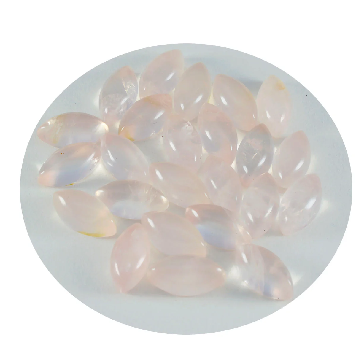Rose Quartz 1PC Small 6x12 MM Marquise Cabochon Pink Splendid semi Precious Semi Precious Gemstone - Image 2