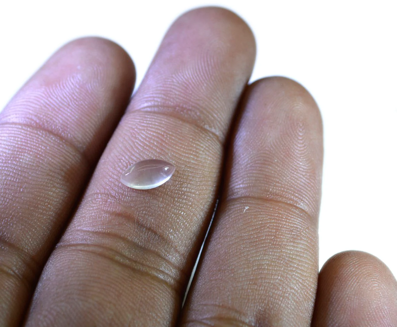 Rose Quartz 1PC Small 6x12 MM Marquise Cabochon Pink Splendid semi Precious Semi Precious Gemstone - Image 3