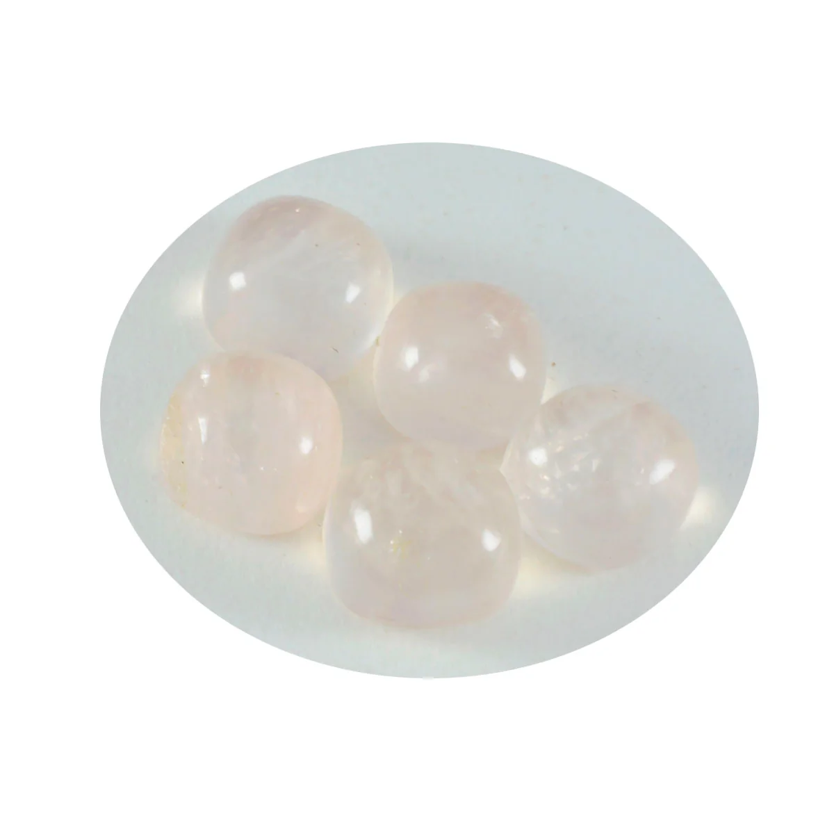 Rose Quartz 1PC Small 7x7 MM Cushion Cabochon Pink Genuine semi Precious Loose Gemstones - Image 2