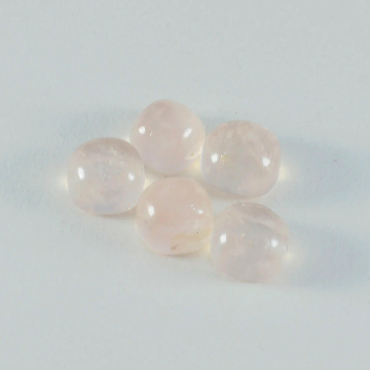 Rose Quartz 1PC Small 8x8 MM Cushion Cabochon Pink Superior semi Precious Semi Precious Gemstone - Image 3