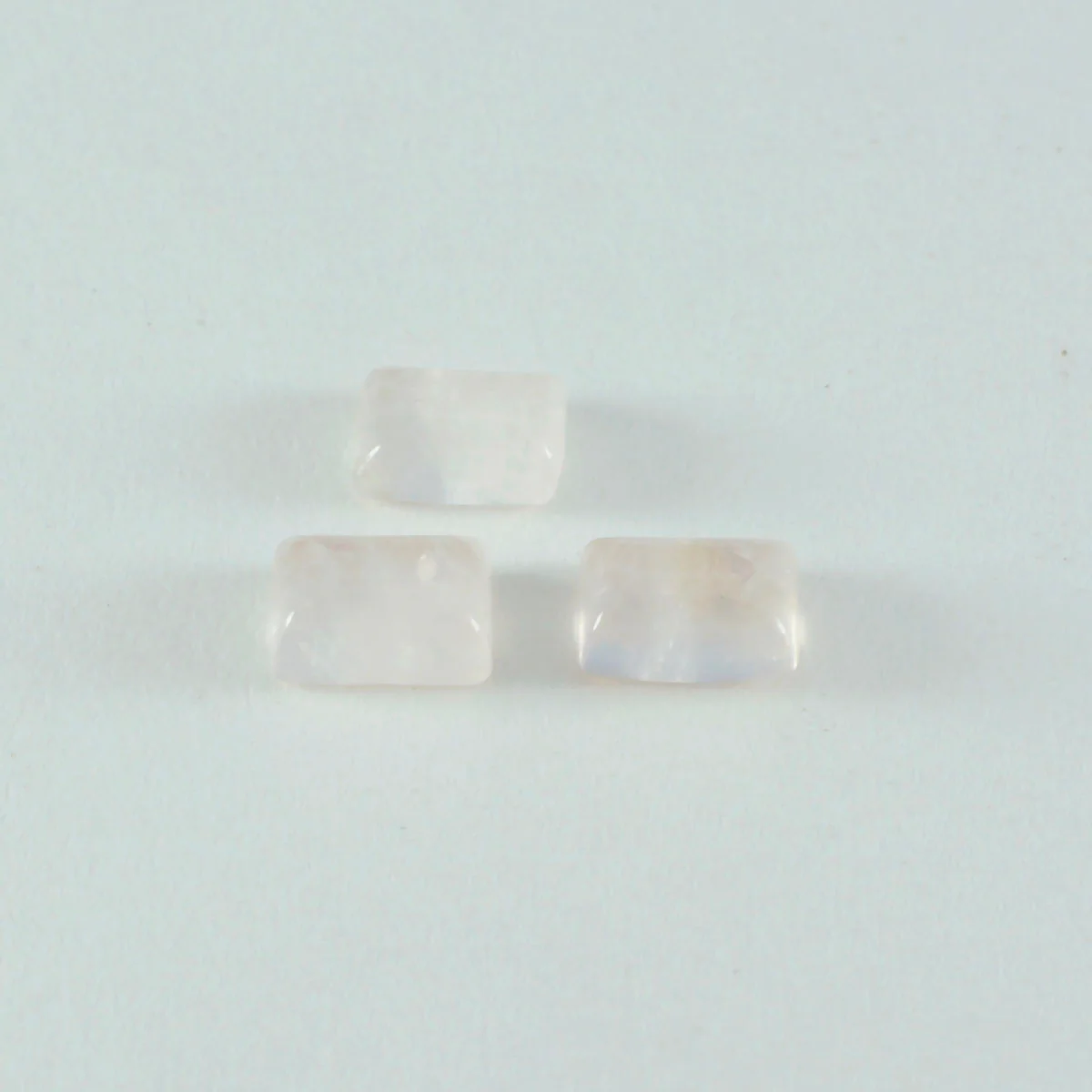 Rose Quartz 1PC Tiny 5x7 MM Emerald Cabochon Pink Superior semi Precious Loose Gemstone