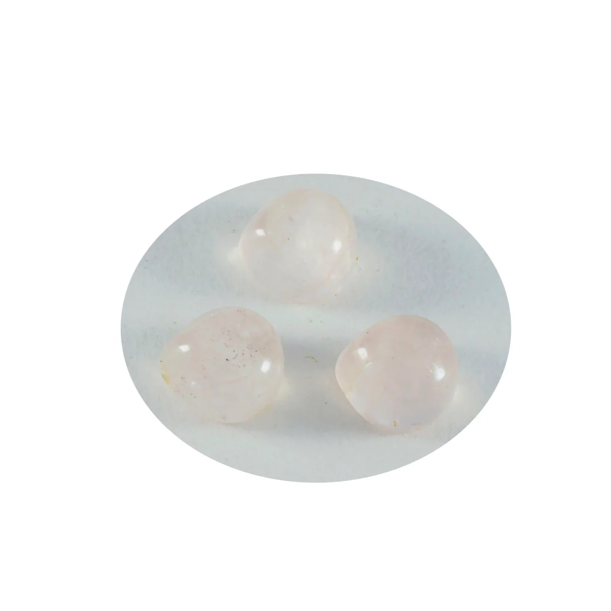 Rose Quartz 1PC Tiny 6x6 MM Heart Cabochon Pink Luster semi Precious Loose Gemstones - Image 2