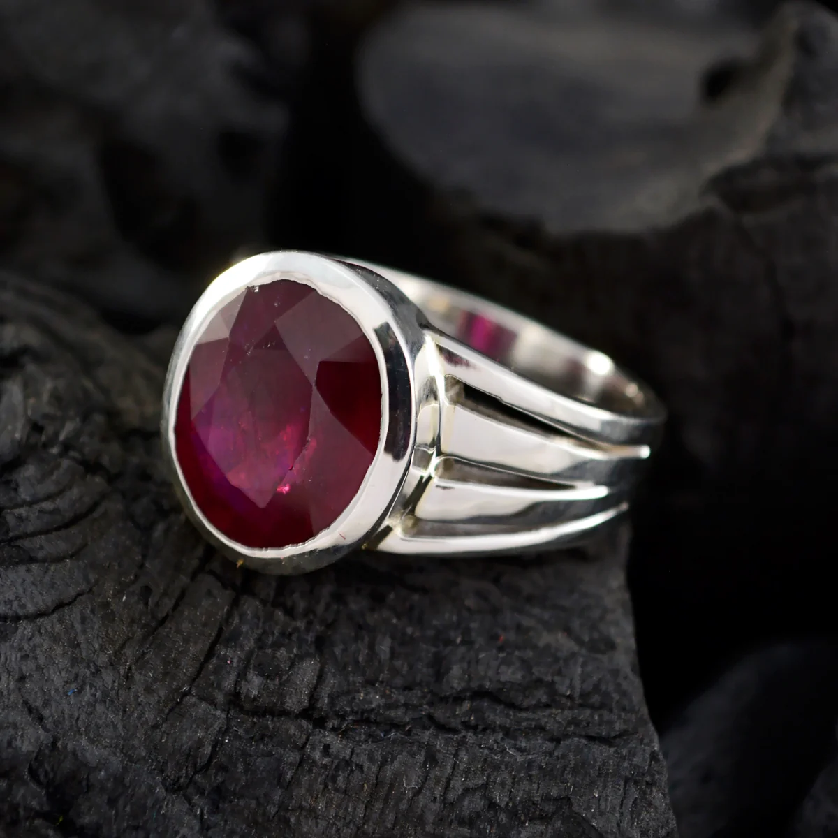 Ruby Cz Solitaire Moroccan 925 Silver Red Gemstone Essential Cultural Ring Jewelry - Image 4