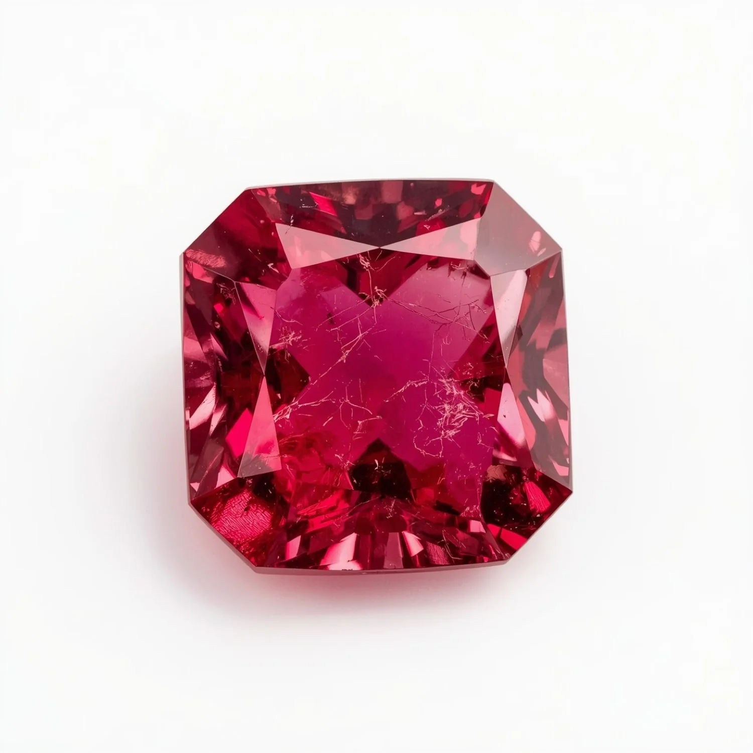 Ruby (GF) 1PC Large 11x11 MM Square Faceted Pink Fine Precious Gems