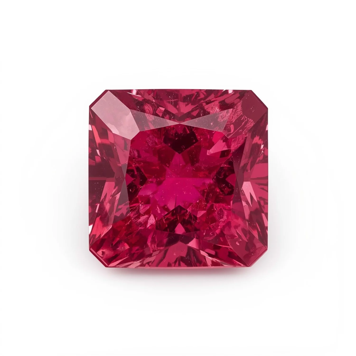 Ruby (GF) 1PC Large 11x11 MM Square Faceted Pink Fine Precious Gems - Image 2