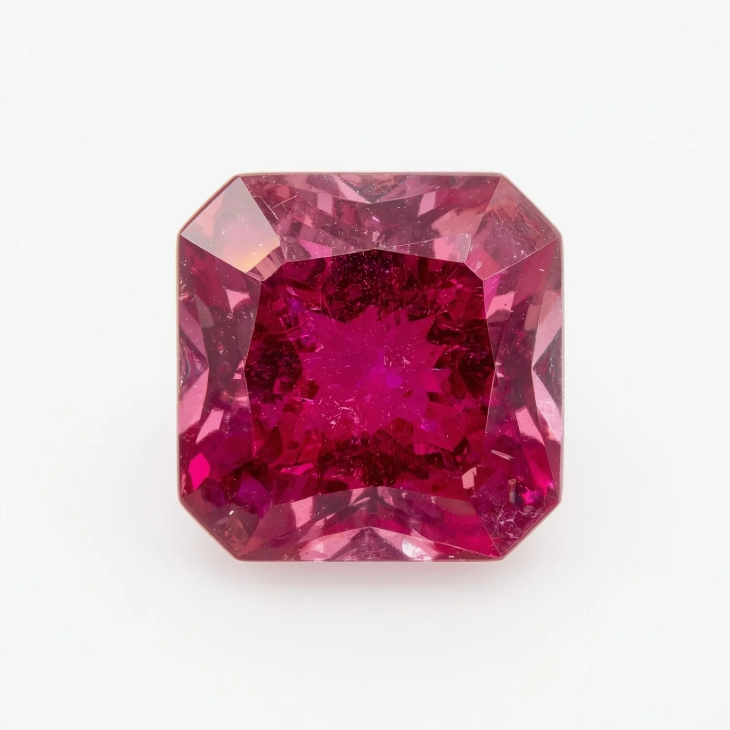 Ruby (GF) 1PC Large 12x12 MM Square Faceted Pink High-Quality Precious Loose Gems - Image 2