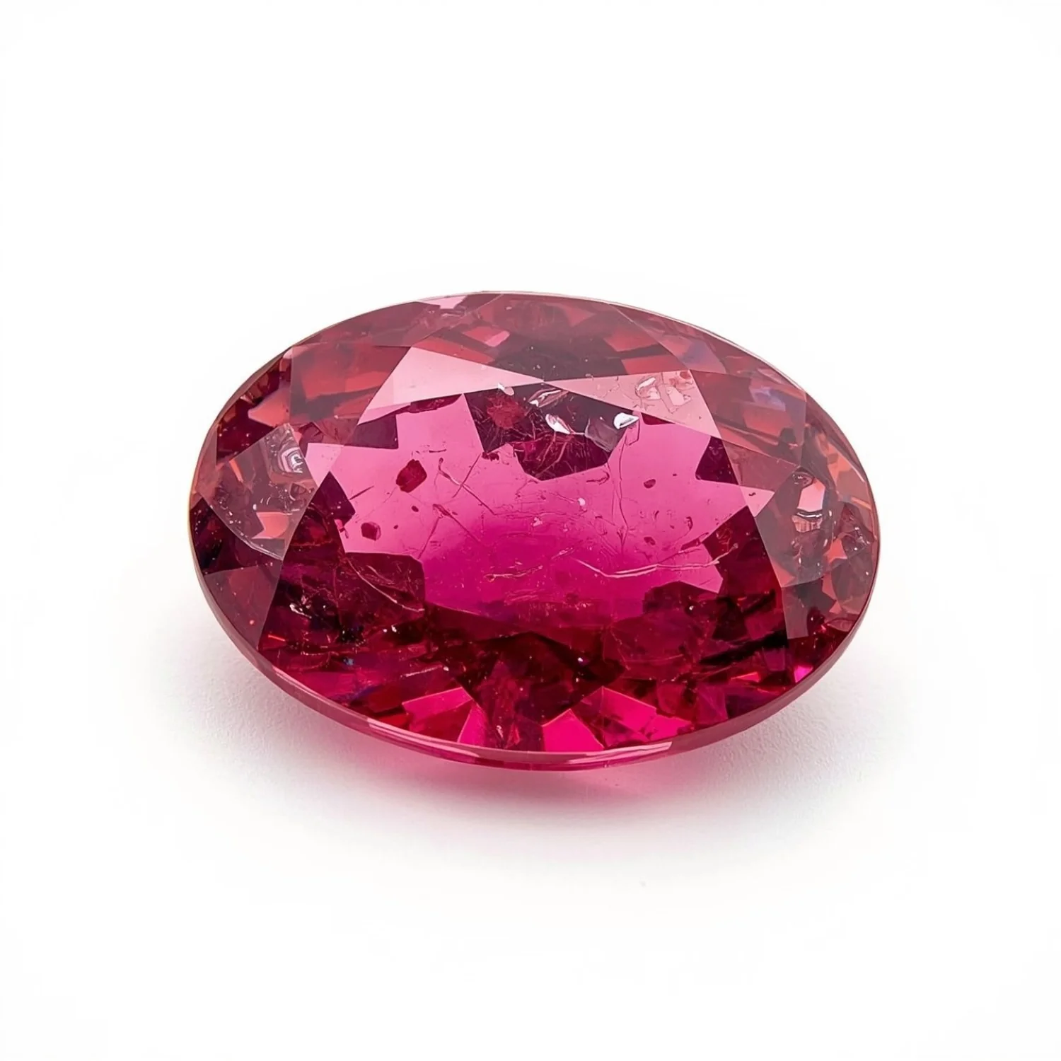 Ruby (GF) 1PC Medium 8x10 MM Oval Faceted Pink High-Quality Precious Loose Gems