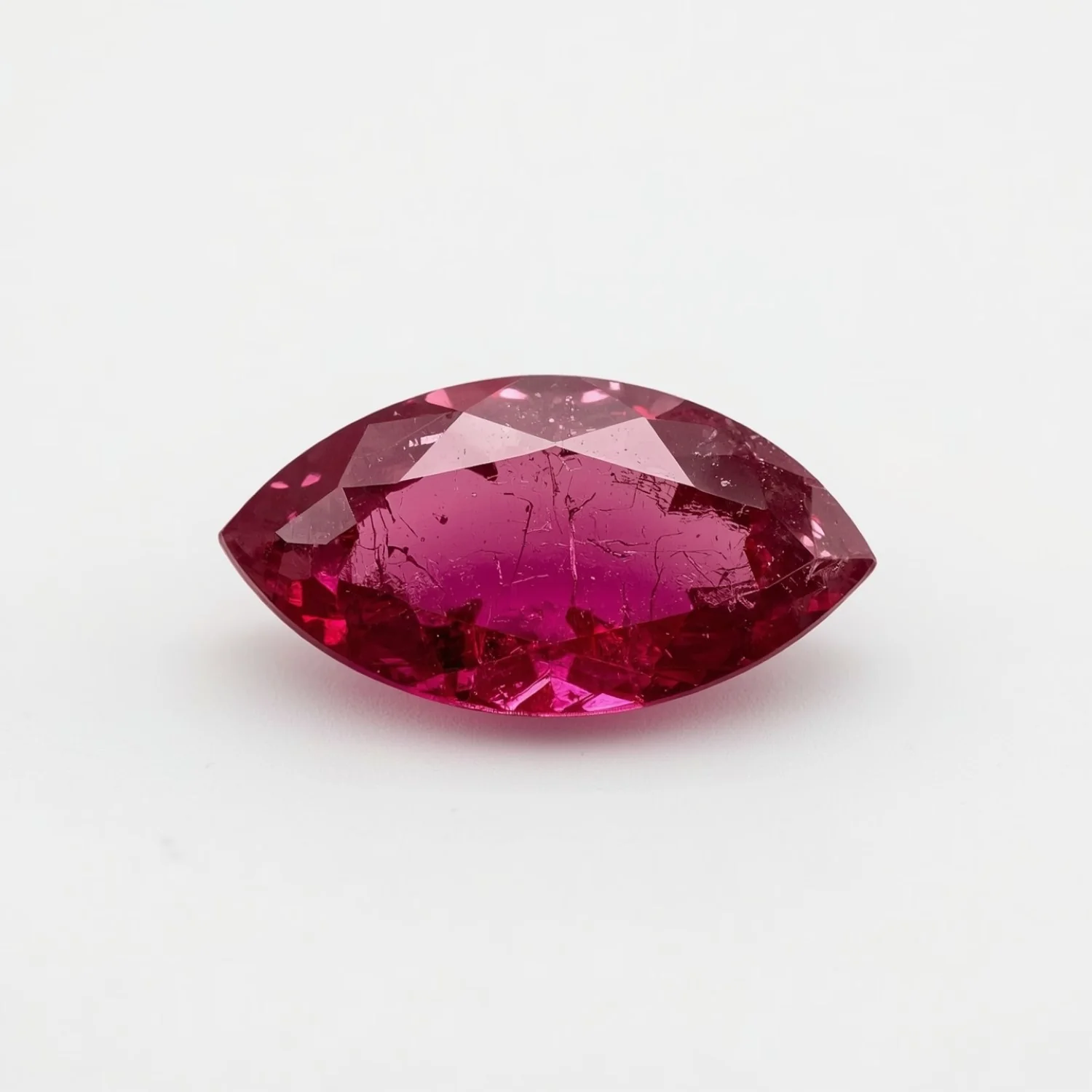 Ruby (GF) 1PC Small 5x10 MM Marquise Faceted Pink Sparkling Precious Gems