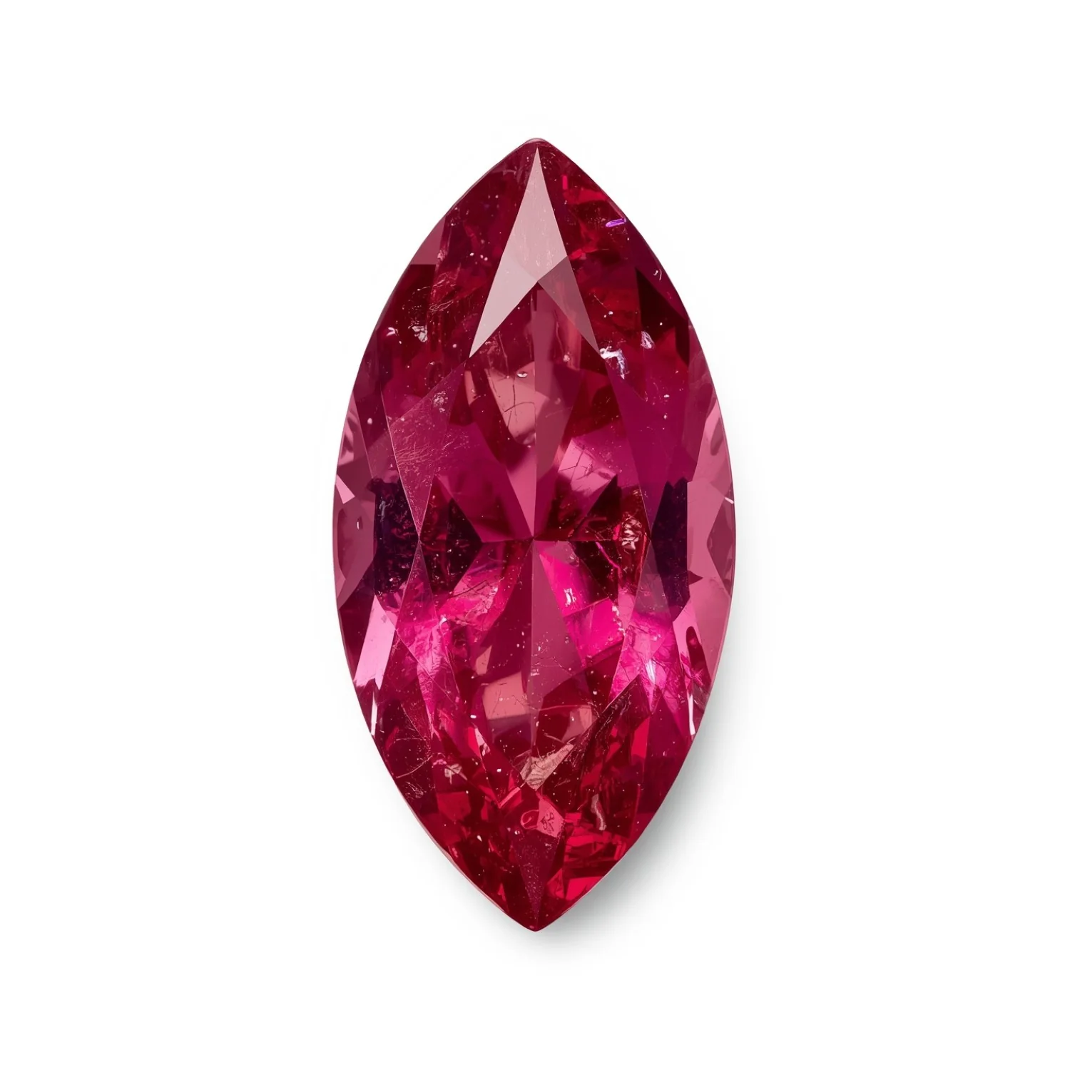 Ruby (GF) 1PC Small 5x10 MM Marquise Faceted Pink Sparkling Precious Gems - Image 2