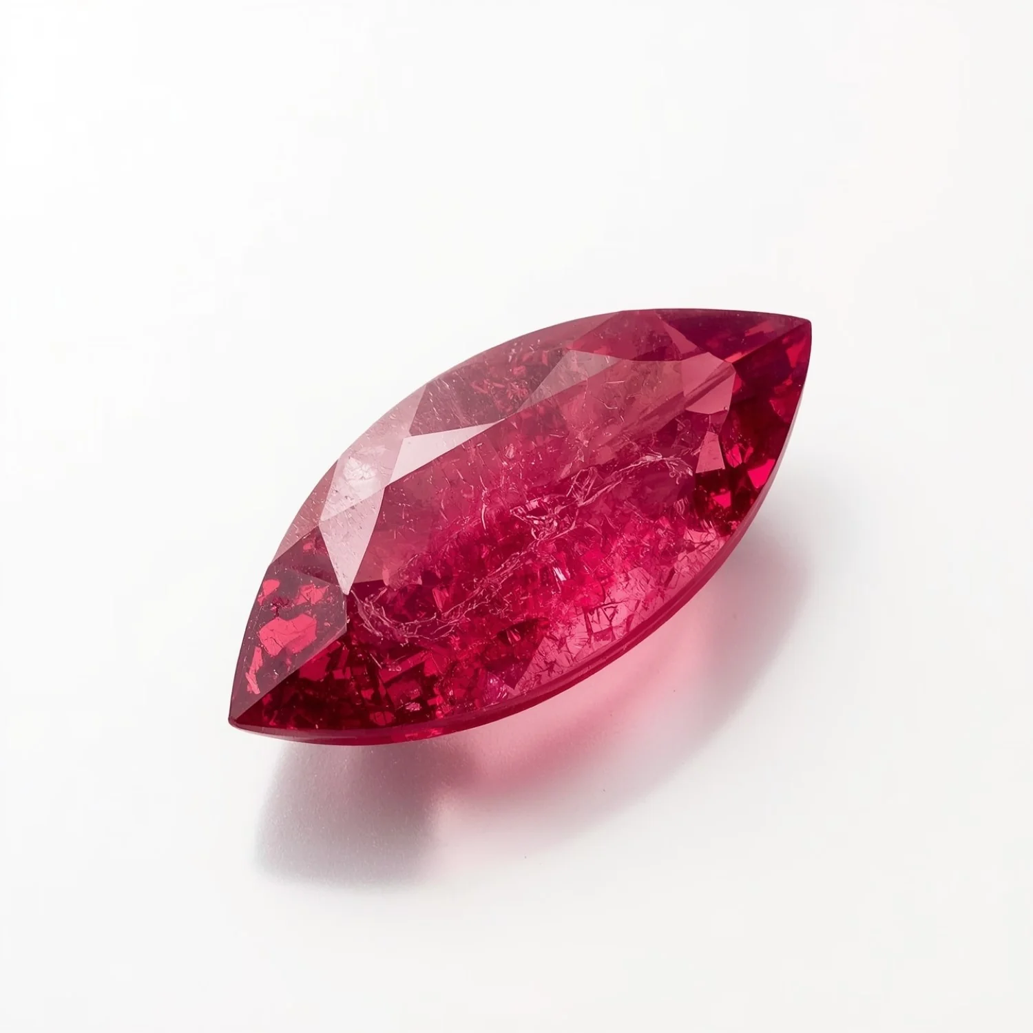 Ruby (GF) 1PC Tiny 3x6 MM Marquise Faceted Pink Fiery Precious Loose Gemstone