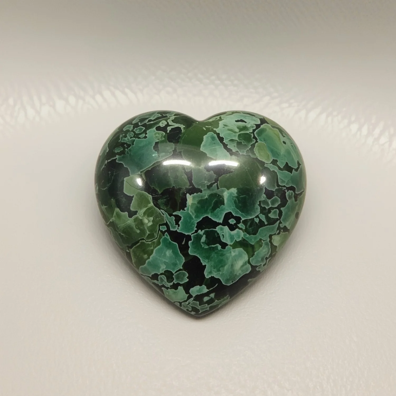 Serpentine 10PC Tiny 5x5 MM Heart Cabochon Green Pure semi Precious Precious Gemstone - Image 2