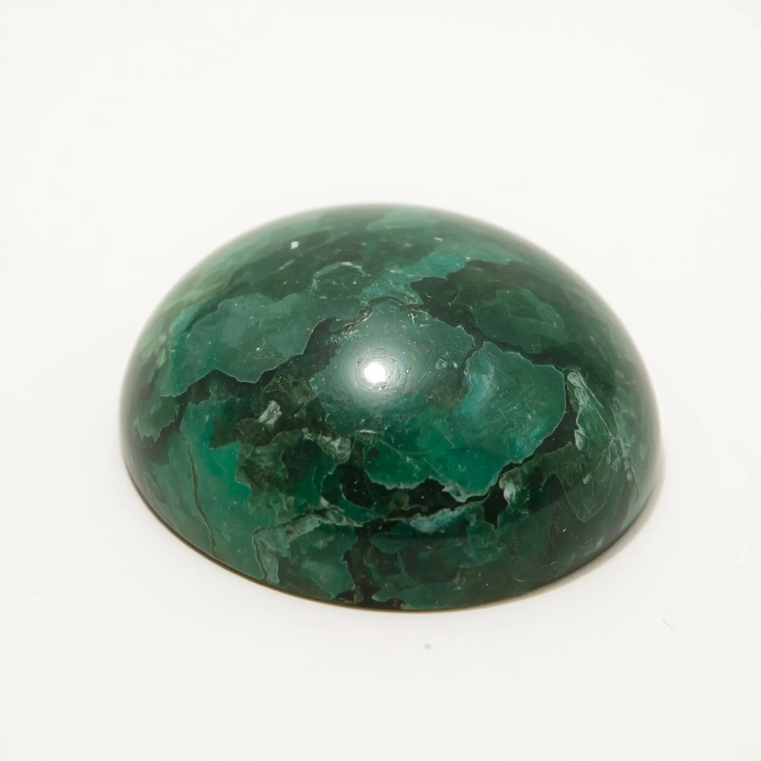 Serpentine 1PC Large 10x10 MM Round Cabochon Green Polished semi Precious Loose Gemstones - Image 2