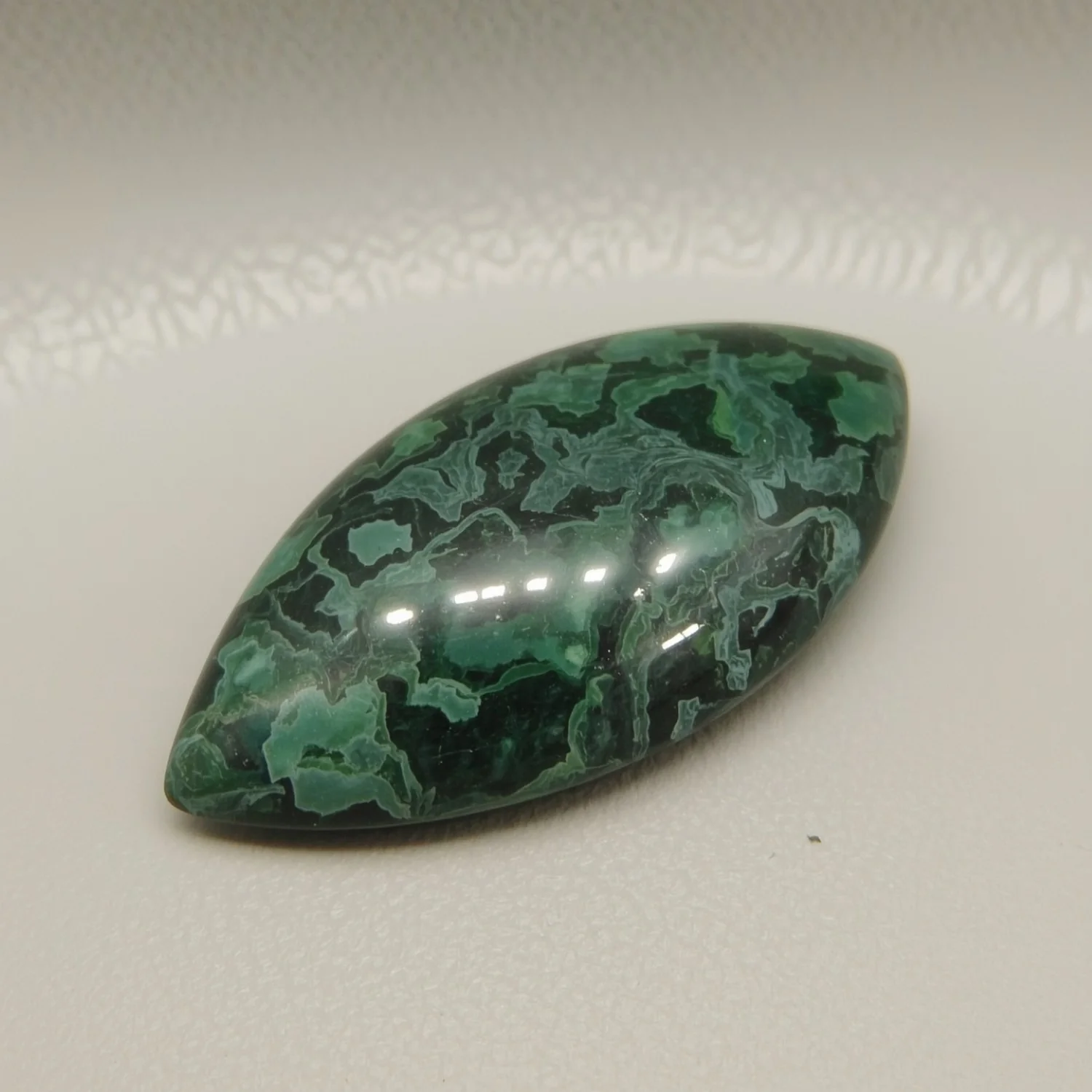 Serpentine 1PC Small 6x12 MM Marquise  Cabochon Green Natural semi Precious Semi Precious Gemstone - Image 2