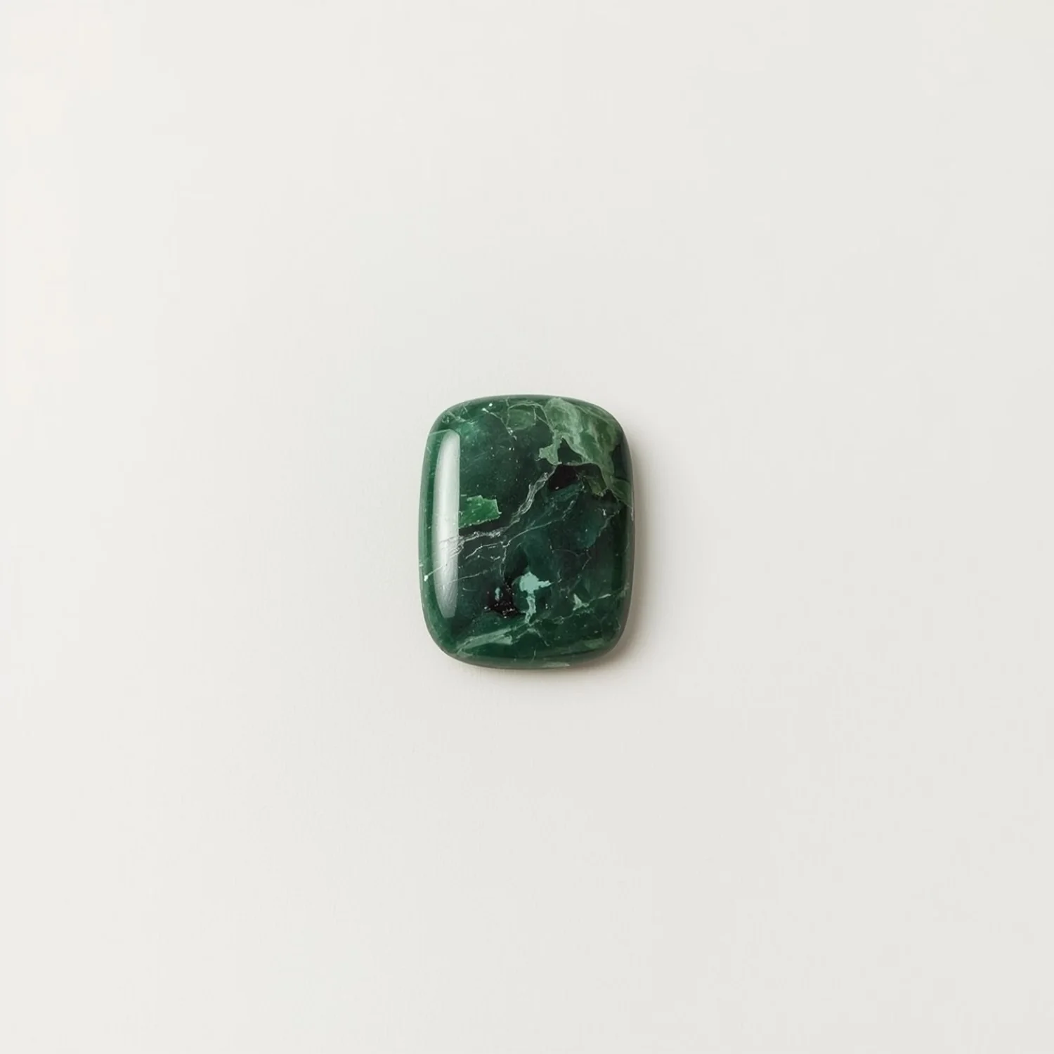Serpentine 1PC Small 6x8 MM Emerald Cabochon Green Natural semi Precious Loose Gemstone