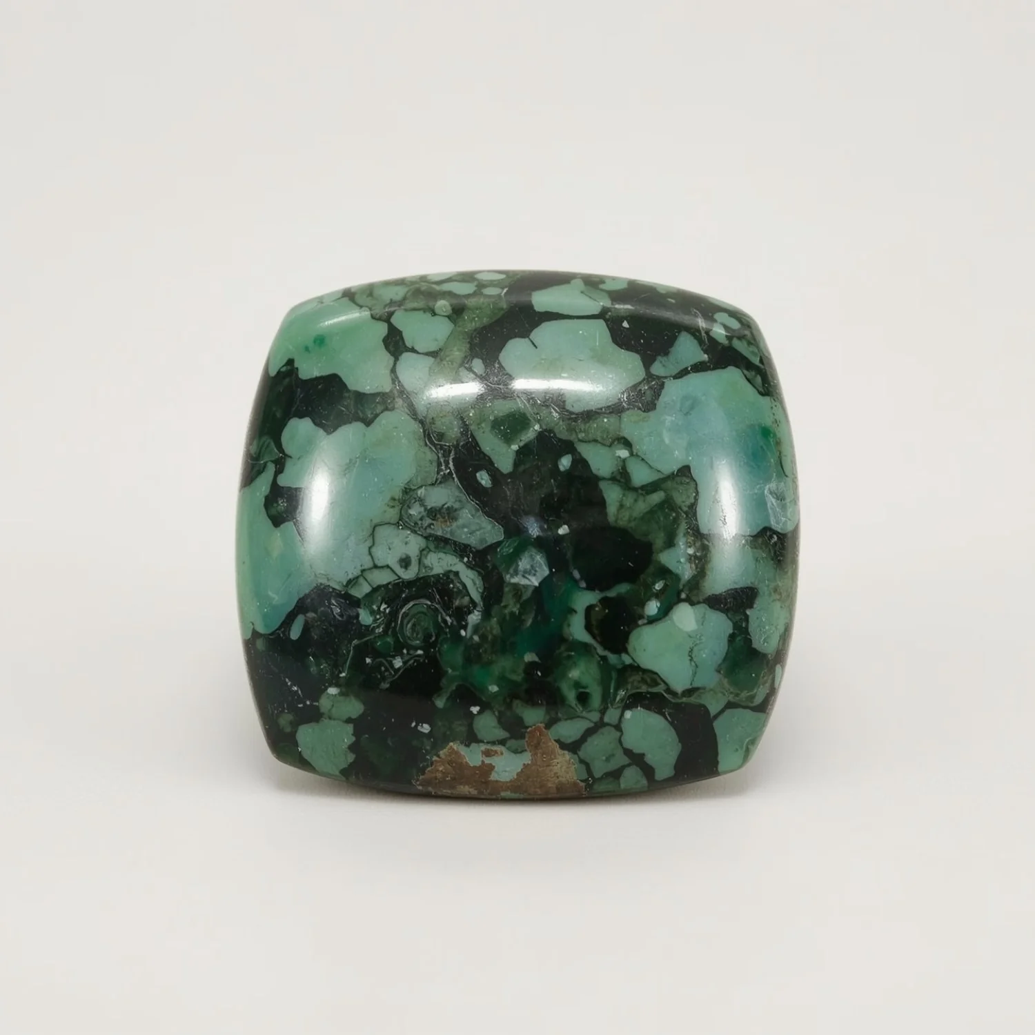 Serpentine 1PC Tiny 6x6 MM Square Cabochon Green Natural semi Precious Semi Precious Gemstone - Image 2