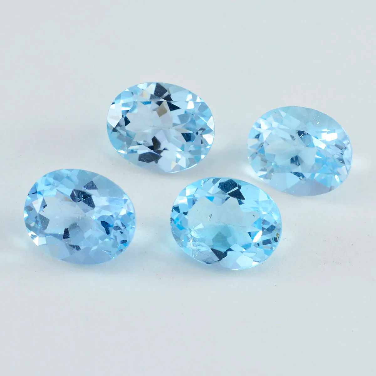 Sky Blue Topaz 1PC Chunky 12x16 MM Oval Faceted Blue Brilliant Semi Precious Loose Gems