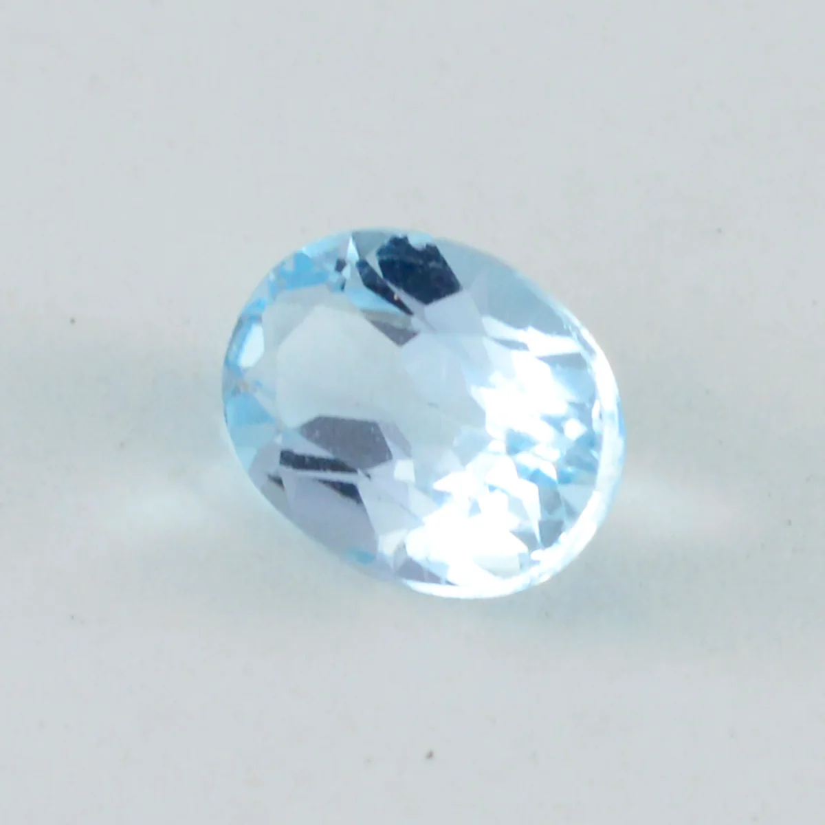 Sky Blue Topaz 1PC Chunky 12x16 MM Oval Faceted Blue Brilliant Semi Precious Loose Gems - Image 2