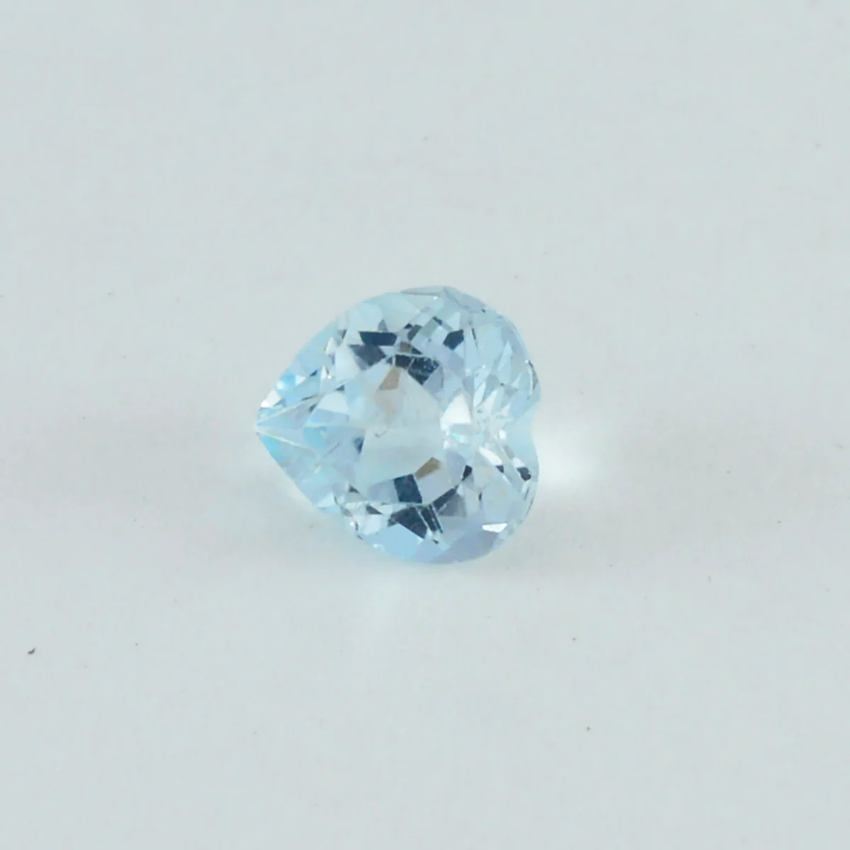 Sky Blue Topaz 1PC Large 10x10 MM Heart Faceted Blue Shine Semi Precious Loose Gems - Image 3