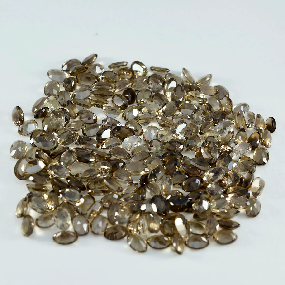 Smoky Quartz 10PC Tiny 3x5 MM Oval Faceted Brown Splendid Semi Precious Gems - Image 4