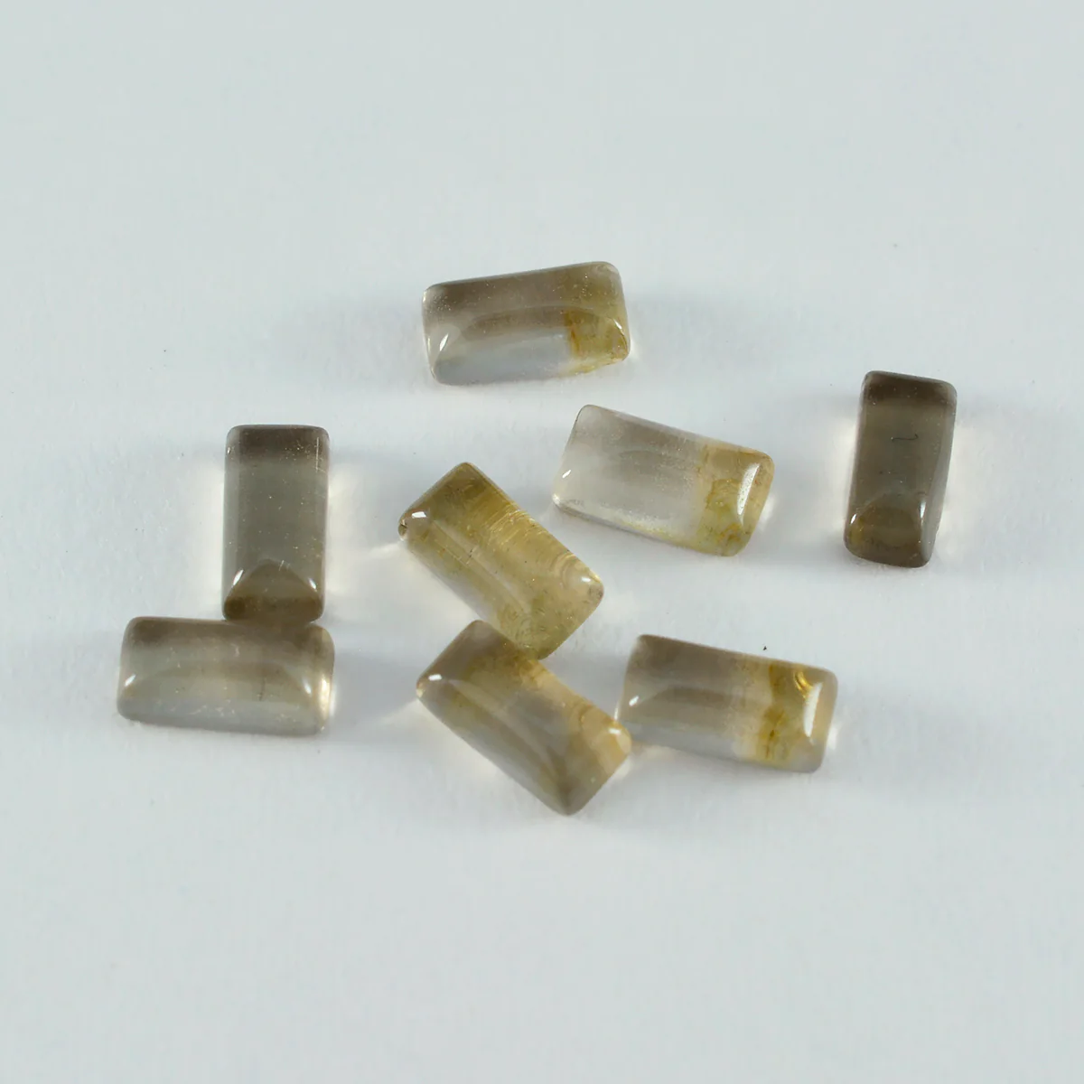 Smoky Quartz 10PC Tiny 3x6 MM Baguette Cabochon Brown High-Quality semi Precious Loose Gems - Image 2