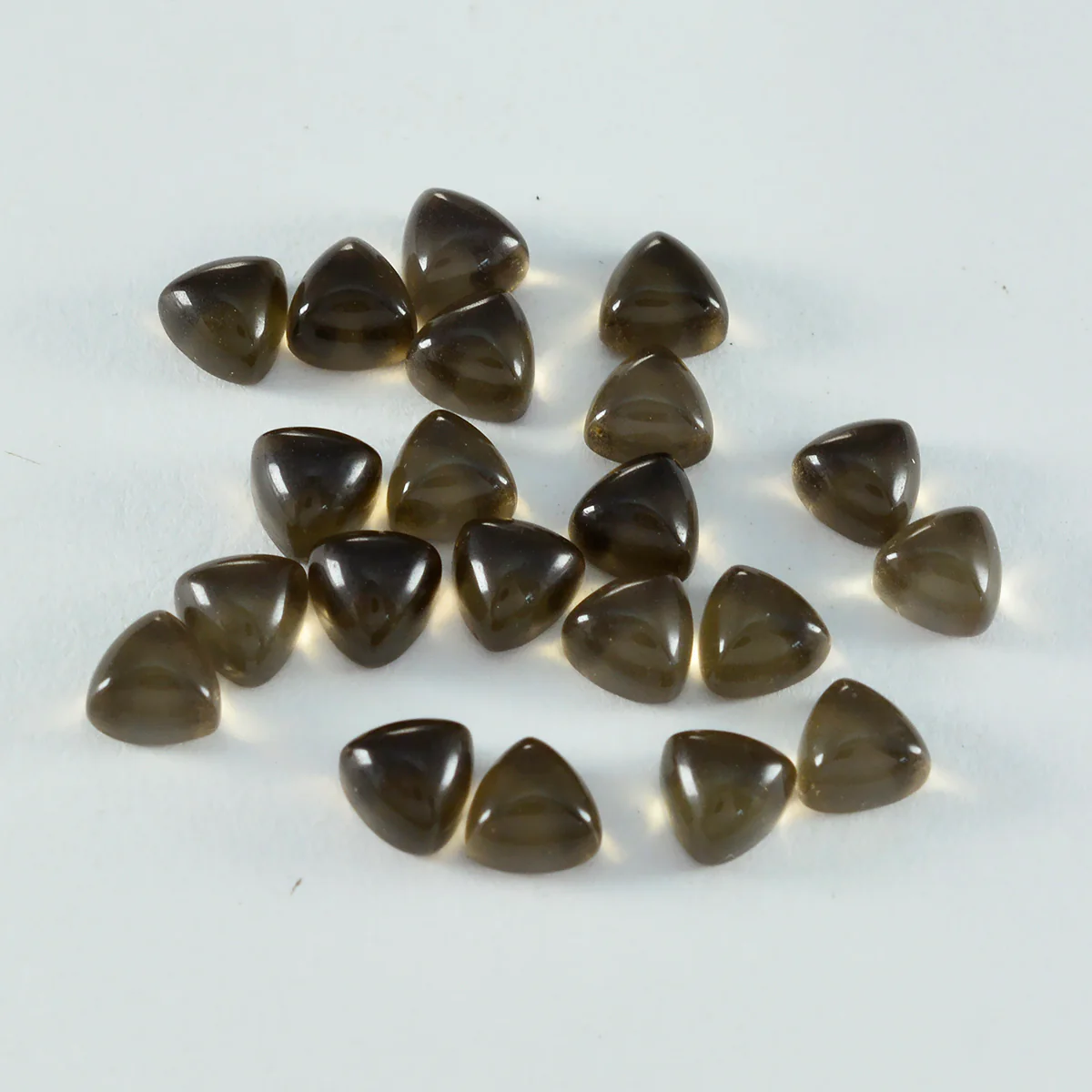 Smoky Quartz 10PC Tiny 4x4 MM Triangle Cabochon Brown Superior semi Precious Loose Gemstone - Image 4