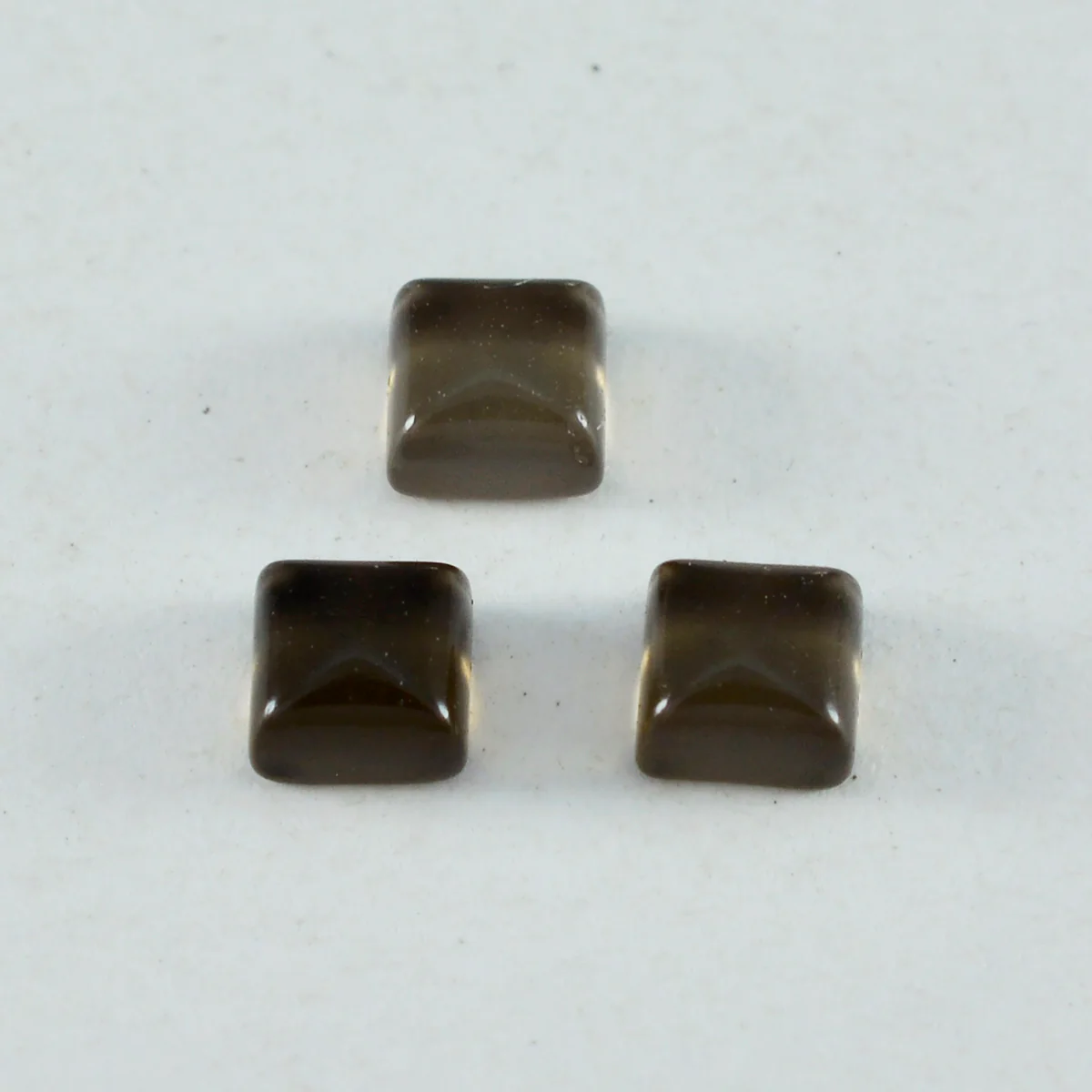 Smoky Quartz 1PC Large 10x10 MM Square Cabochon Brown High-Quality semi Precious Precious Gemstone