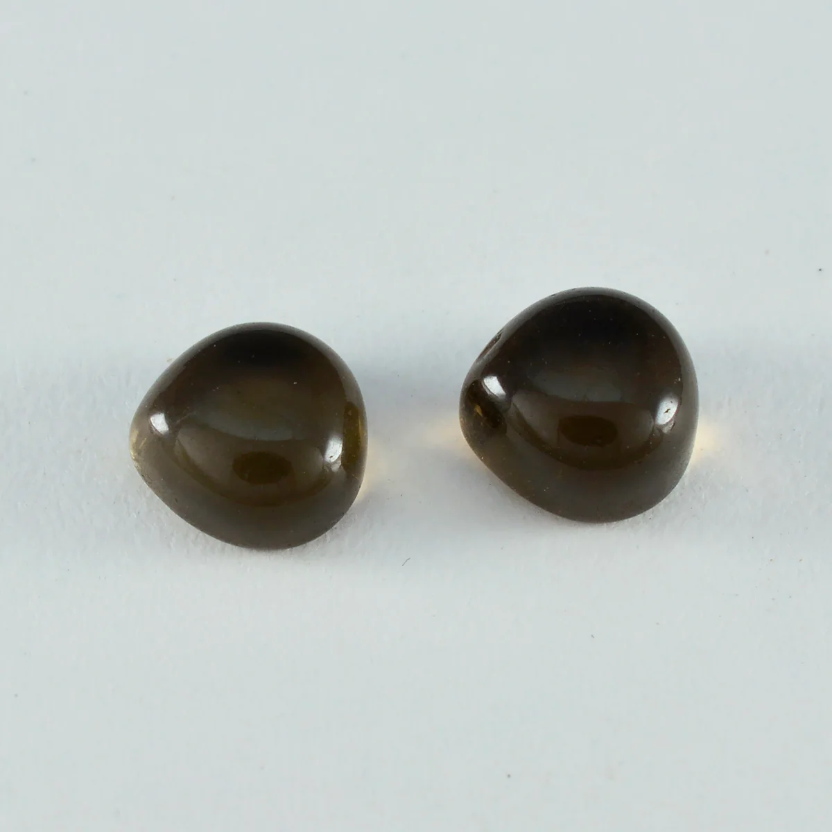 Smoky Quartz 1PC Large 11x11 MM Heart Cabochon Brown Fiery semi Precious Loose Gemstone - Image 3